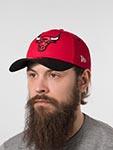 Бейсболка NEW ERA арт. 60565137 Chicago Bulls NBA (красный / черный)